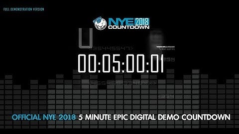 NYE Countdown 2018 | EPIC DIGITAL VIDEO DEMO VERSION (HD)
