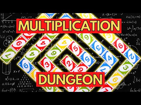 MULTIPLICATION Card Games for Gameschooling Multiplication: DUNGEON!