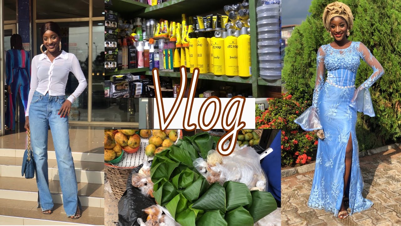 GRWM, Shopping for Got2b Spray/Ghost bond glue, Learning Gele tying