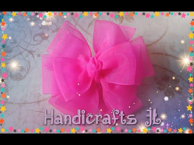 Laço Cutie Organza Ribbon Bow 🎀 DIY by Elysia Handmade 