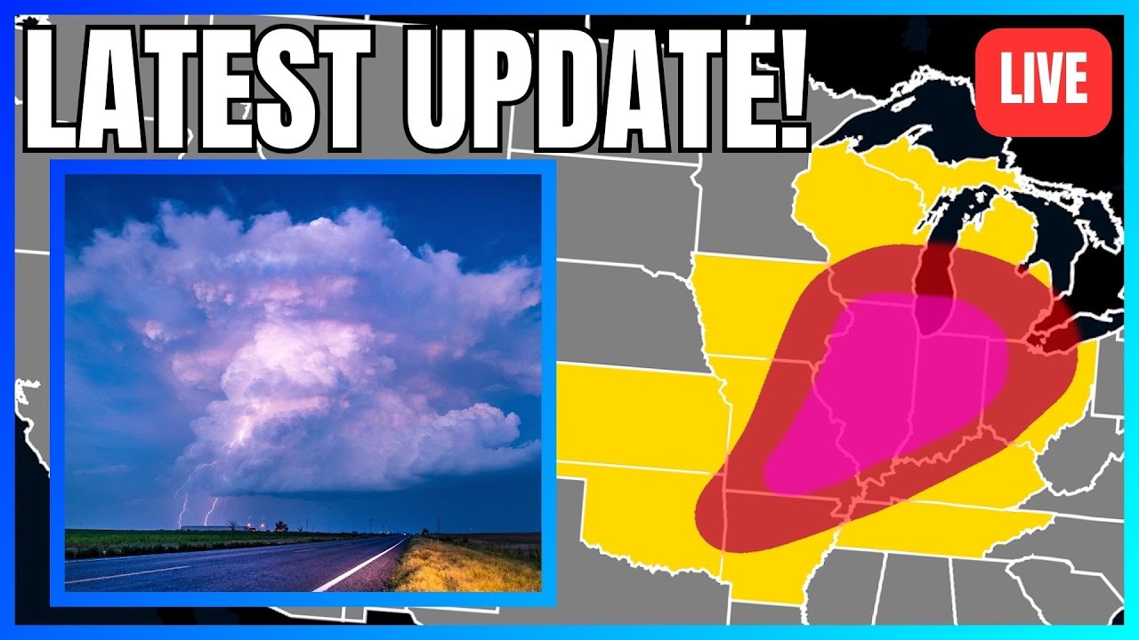 🔴BREAKING: Tornadoes, Damaging Winds & Large Hail Expected Tuesday ...