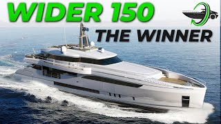 $26M Wider 150 Hybrid Yacht The Winner Of The Best Exterior Design And Styling