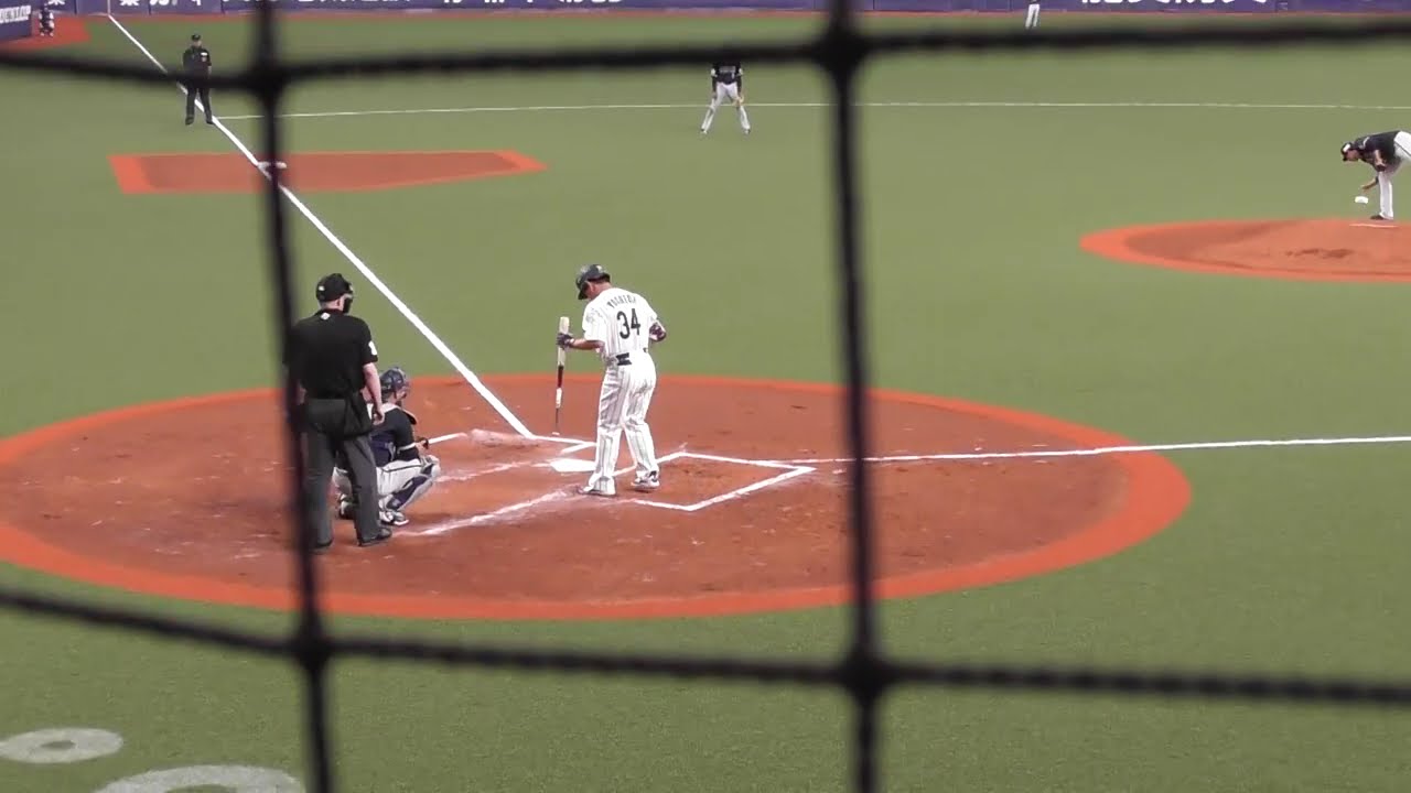 WBC吉田正尚。強化試合バックネット裏最前列から見た吉田正尚超特大