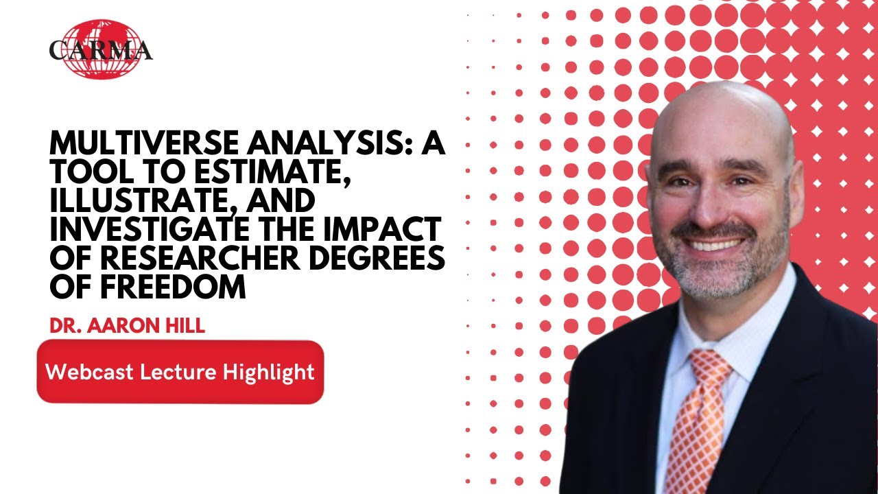Webcast Lecture Highlight - Multiverse Analysis with Dr. Aaron Hill ...