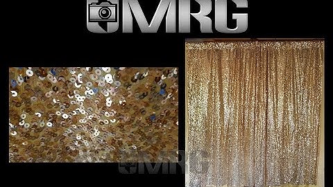 MRG Sequins backdrop gold