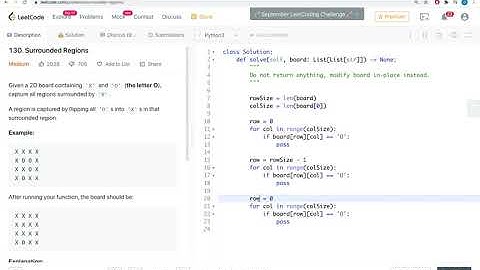 LeetCode - 130. Surrounded Regions