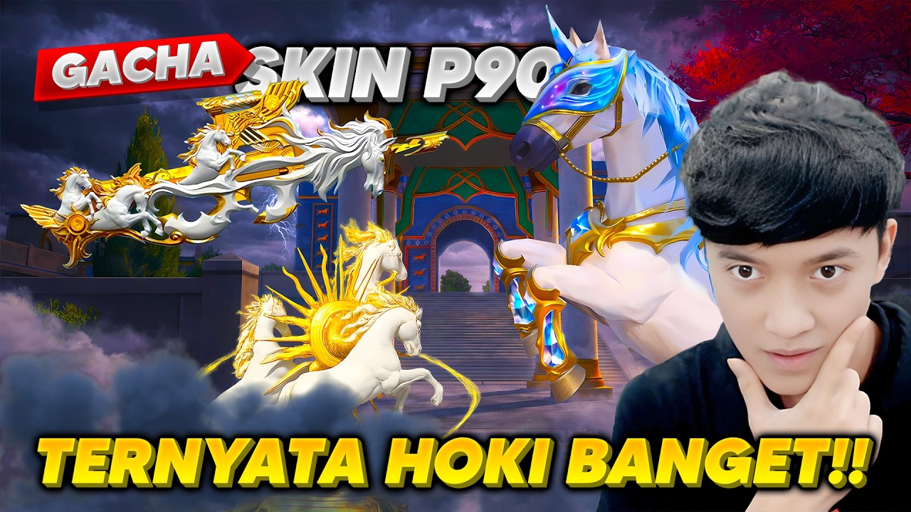 NEKAT GACHA SKIN SENJATA P90 SENILAI RP 10.000.000 !? TERNYATA MALAH HOKI BANGET !! - PUBG MOBILE