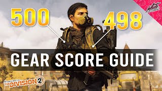 How To Get Gear Score | Level up to Gear Score 500 | The Division 2