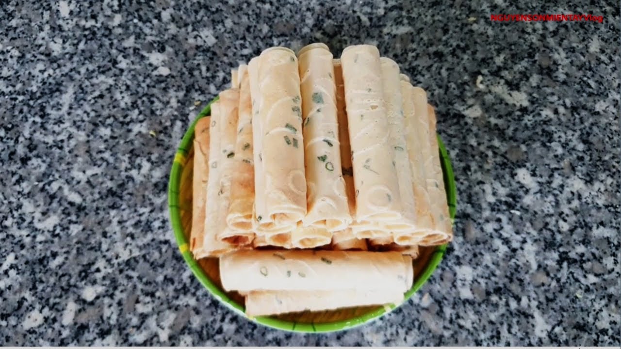 Cách Pha bột Làm Bánh Kẹp Cuốn Giòn Ngon Tại Nhà | Nguyễn Sơn Miền Tây # 206