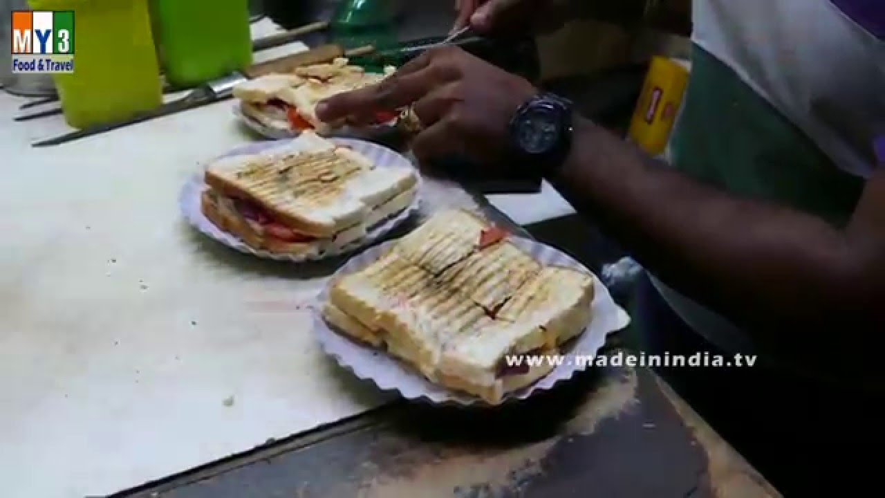 Toasted Cheese Veg Sandwich | grilled Sandwich  | ROAD SIDE STREET FOOD | 4K VIDEO street food