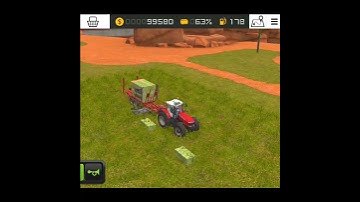 Collecting Graas Bales Unloading To Cow Farm In FS 18 | FS18 Gameplay | Farming Timelapse #shorts