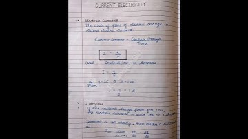 ✴️Physics Chapter 3 Current Electricity Class 12th Best Handwritten ✍️ Notes 📝
