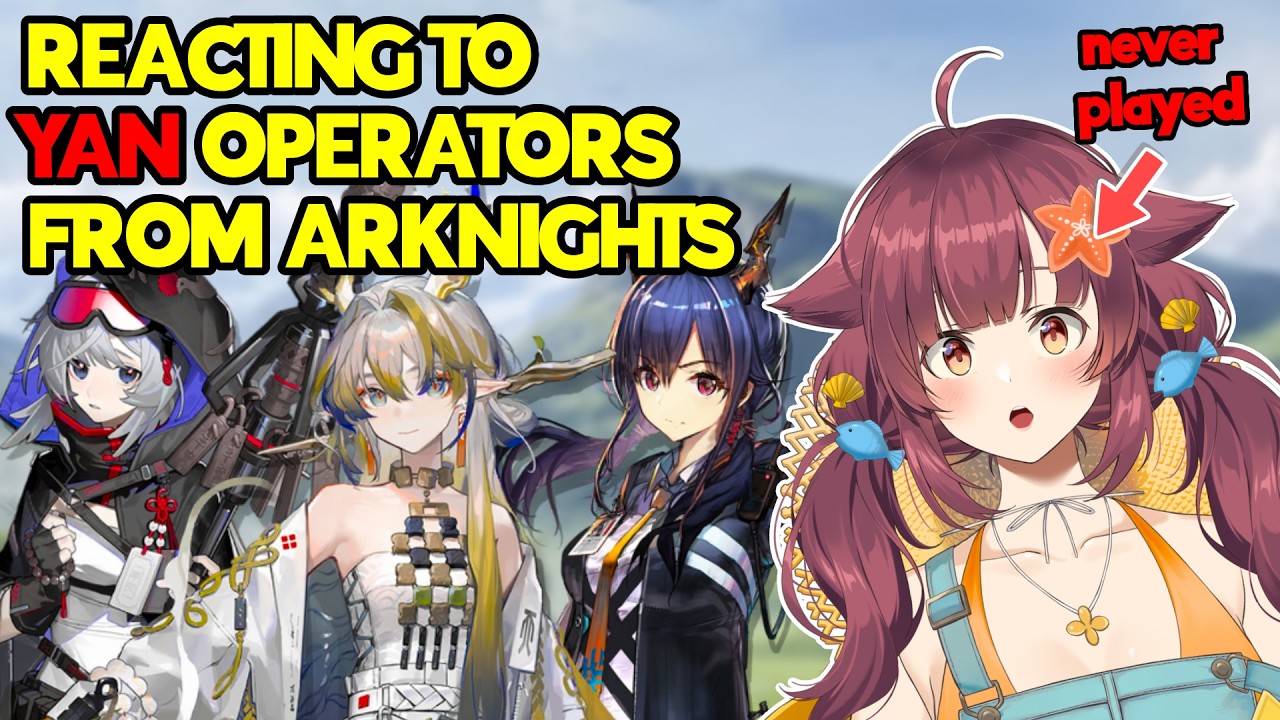Checking out YAN Operators! | VTuber Arknights Blind Character Reaction