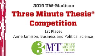 2019 3MT 1st Place: Anne Jamison