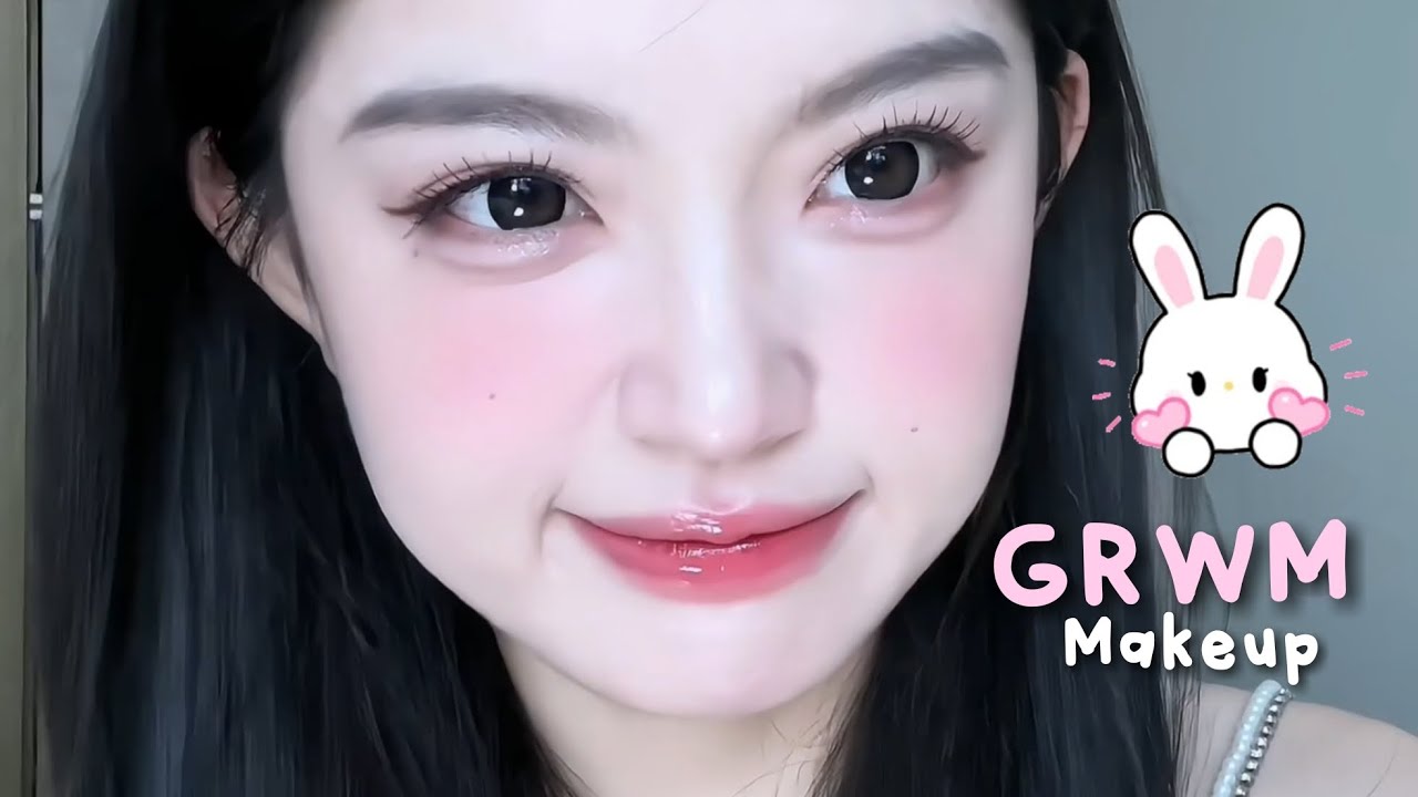 GRWM: cute douyin makeup tutorial ୭🧷✧˚. ᵎᵎ 🎀