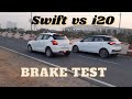 MARUTI SUZUKI SWIFT VS Hyundai i20 Brake Test @MotorSport World