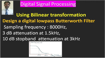 Design of Digital low pass filter using Bilinear Transformation.