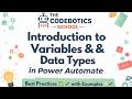 🔰 Introduction to Variables & Data Types in Power Automate 🧠📊 Best Practices ✅ with Examples 💡