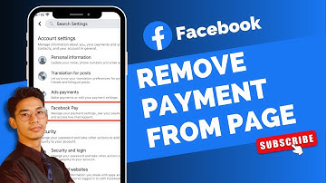 How to Remove Payment Method on Facebook Page !