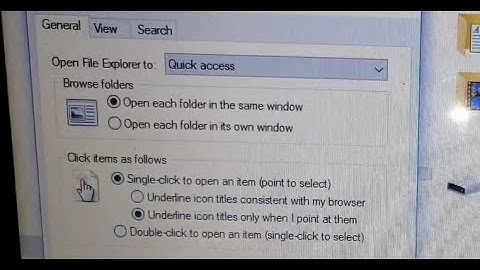 how to open folder in single click !! how to open files with one click in laptop
