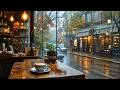 ☕️ Rainy Night Café Live | Cozy Jazz & Coffee Shop Ambience for Relaxing, Study & Sleep