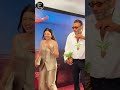 Jackie Shroff seen posing with actress Bhagyashree at a recent event