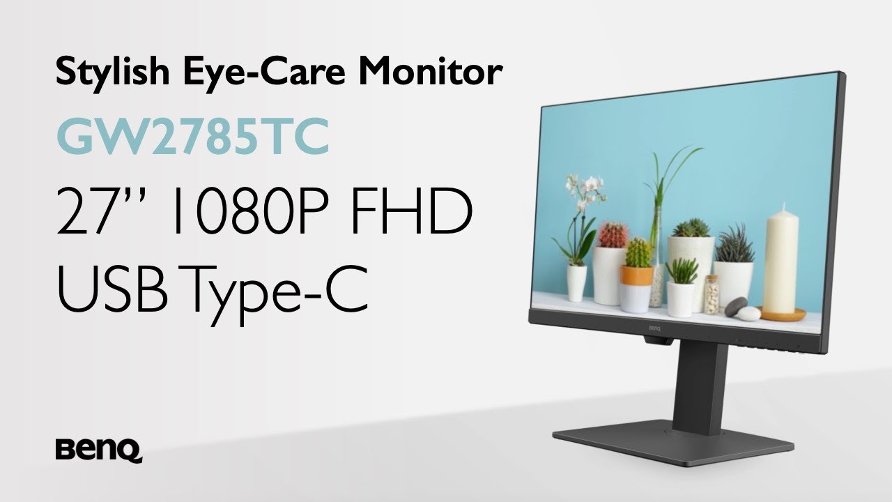 GW2785TC 27" Eye-Care Monitor with Noise Cancelling Mic & USB Type C