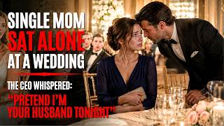 Single Mom Sat Alone at a Wedding — The CEO Whispered: “Pretend I’m Your Husband Tonight”
