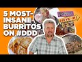 5 Most-Insane Burritos Guy Fieri Ever Ate on #DDD | Diners, Drive-Ins, and Dives | Food Network