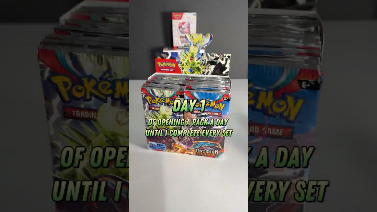 Day 1 of opening packs until I complete every set