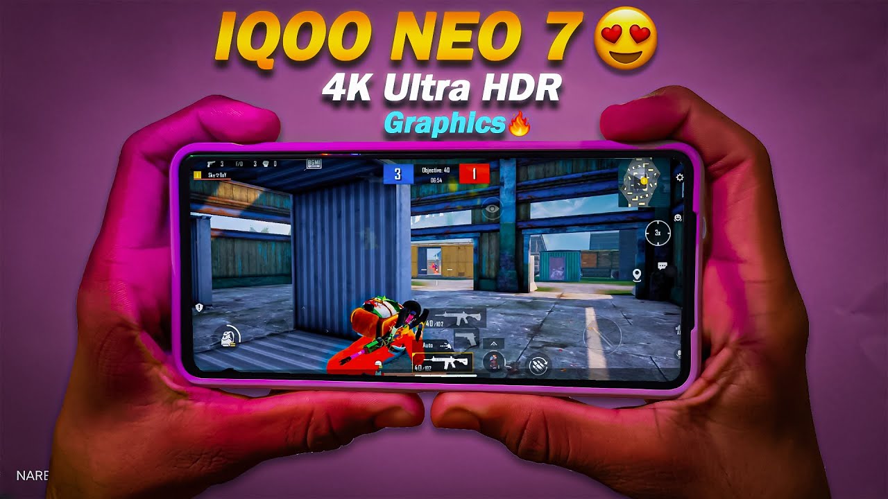 IQOO NEO 7 (4K Ultra HDR) Graphics Test🔥 With 90FPS | IQOO NEO 7 BGMI ...