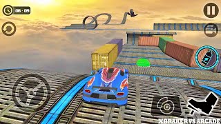 Impossible Car Tracks 3D: Blue Sport Car Racing Pro Driver Android iOS Gameplay 2017 screenshot 4