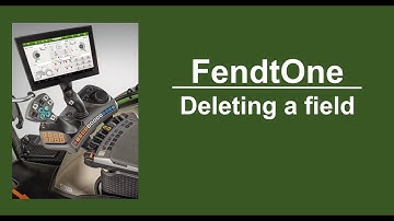 FendtOne Deleting a field