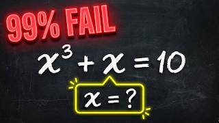 Information Only a genius can solve this Algebra equation | Math Olympiad Mathematics | x^3+x=10 Guide