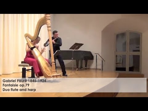 Gabriel Fauré Fantaisie op.79 - Duo: Flute and harp, Silke Aichhorn - Harfe / Harp