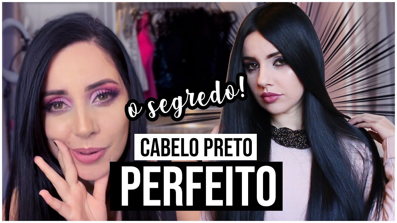 O SEGREDO DO CABELO PRETO PERFEITO! | Tha Beleza