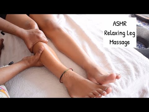 Indian ASMR | Deep Tissue Relaxing Leg Massage By Female Therapist | Sleepy Sounds | Tingles