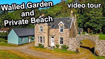 Video Tour : Traditional Period House with Walled Garden and Private Beach - Crubasdale Lodge