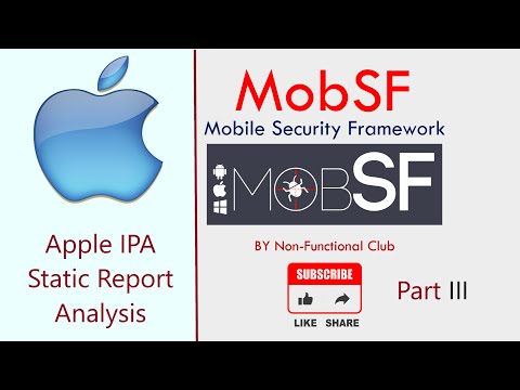 MobSF Part 3: Mobile Security Framework - Apple IPA Security Report Analysis