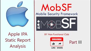 MobSF Part 3: Mobile Security Framework - Apple IPA Security Report Analysis screenshot 2