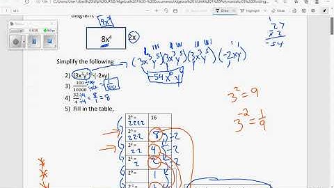 Algebra Unit 1 03 dividing monomials video