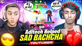 अब तो हद हो गयी यार 🤬 Aditech Saved Crying Bccha Youtuber Life 🤯 Must Watch Op Gameplay 🔥 Aditech