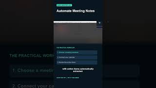 Automate Meeting Notes | AI Productivity #Shorts