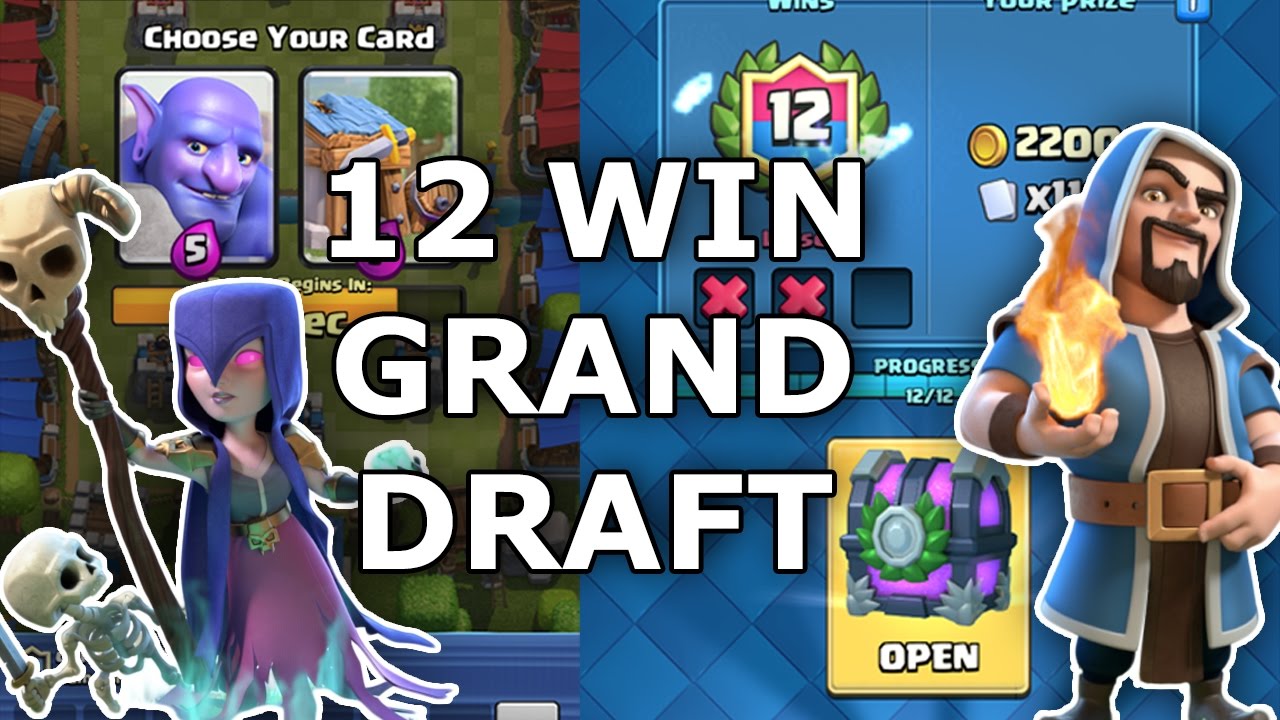 Clash Royale | Grand Draft Challenge 12 wins | Draft tips