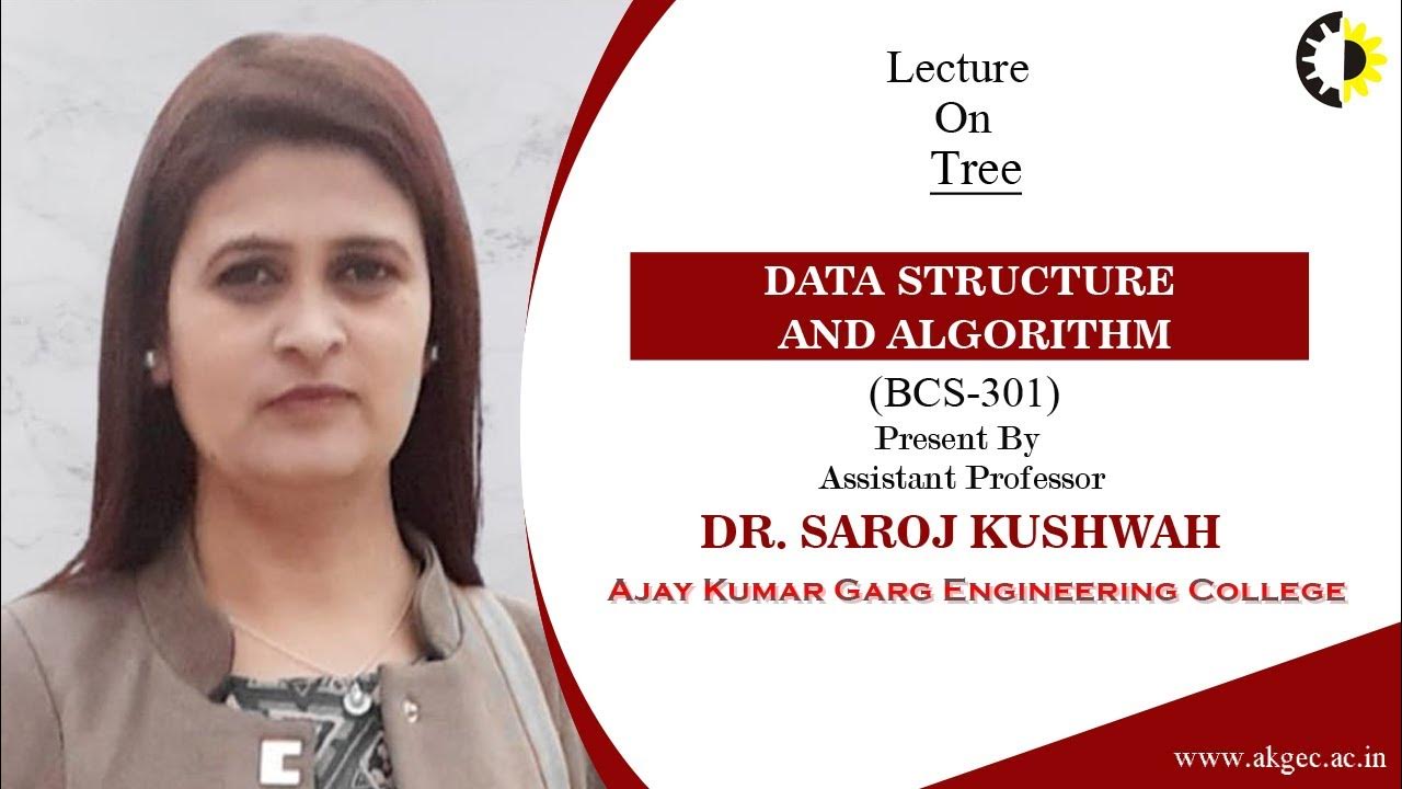 TREE( DATA STRUCTURE) | DATA STRUCTURE AND ALGORITHM | LECTURE 02 BY DR ...
