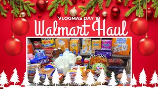 VLOGMAS 2023 DAY 18 FEW DAYS BEHIND | WALMART GROCERY HAUL 2023 | FAMILY OF FIVE