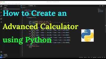 How to create an advanced calculator in python || آموزش ساخت ماشین حساب پیشرفته در پایتون