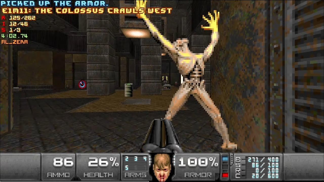 Doom II: Back To Saturn X - E1M11: The Colossus Crawls West - [UV Max + Pistol Start]