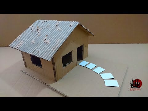 KARTONDAN EV YAPIMI / How To Make Cardboard House