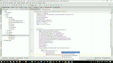 stopwatch start pause and reset in android